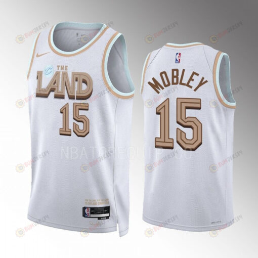 Isaiah Mobley 15 2022-23 Cleveland Cavaliers White City Edition Jersey Swingman