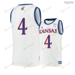 Isaiah Moss 4 Kansas Jayhawks Basketball Youth Jersey - Beige