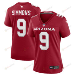 Isaiah Simmons 9 Arizona Cardinals Women's Home Game Jersey - Cardinal