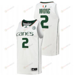 Isaiah Wong 2 Miami Hurricanes 2022 College Basketball Men Jersey - White