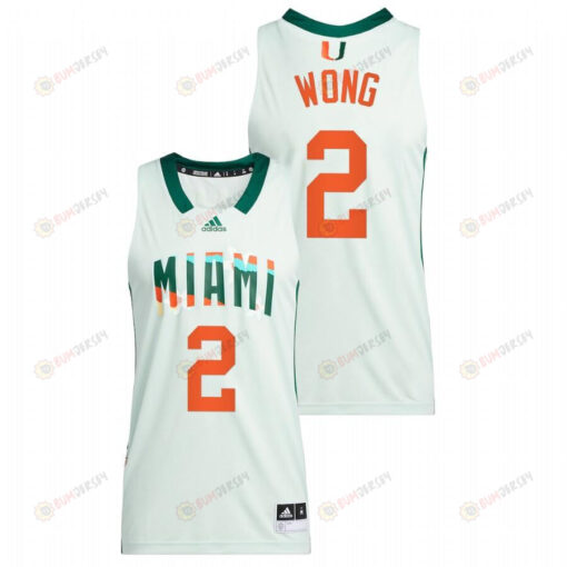Isaiah Wong 2 Miami Hurricanes 2022 Honoring Black Excellence Basketball Men Jersey - White
