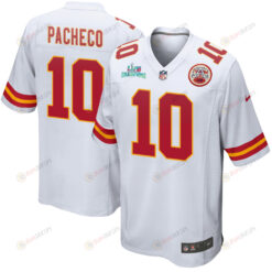 Isiah Pacheco 10 Kansas City Chiefs Super Bowl LVII Champions Men's Jersey - White