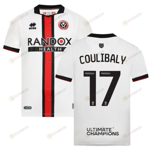 Ismaila Coulibaly 17 Sheffield United 2022-23 Away Jersey - White