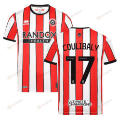 Ismaila Coulibaly 17 Sheffield United 2022-23 Home Jersey - Red/White Stripes