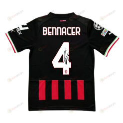 Isma?l Bennacer 4 Signed AC Milan 2022/23 Home Men Jersey - Red/Black