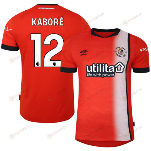 Issa Kabor? 12 Luton Town FC 2023-24 Premier League Home Men Jersey - Orange