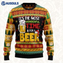 It'S The Most Wonderful Time For A Beer Ugly Sweaters For Men Women Unisex