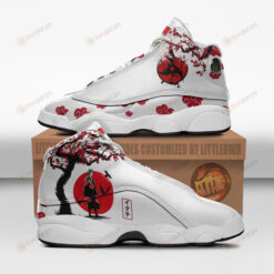 Itachi Akatsuki Shoes Nrt Anime Air Jordan 13 Shoes Sneakers Ninja Under The Sun