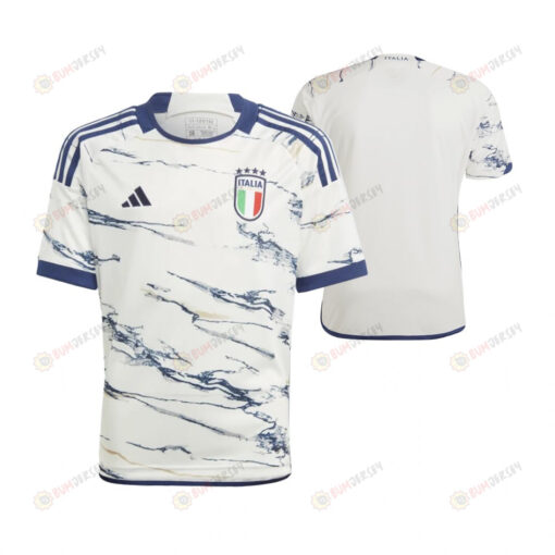 Italy National Team 2023/24 Away Youth Jersey - White