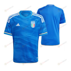 Italy National Team 2023/24 Home Youth Jersey - Blue