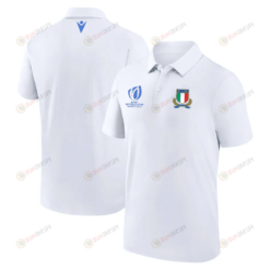 Italy Rugby World Cup 2023 Polo Shirt - White