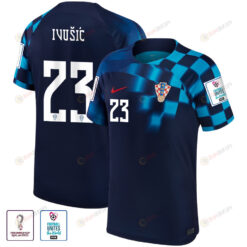 Ivica Ivu?i? 23 Croatia National Team Qatar World Cup 2022-23 Patch Away Jersey