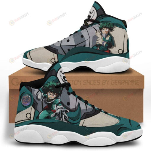 Izuku Midoriya Deku My Hero Academia Air Jordan 13 Shoes Sneakers