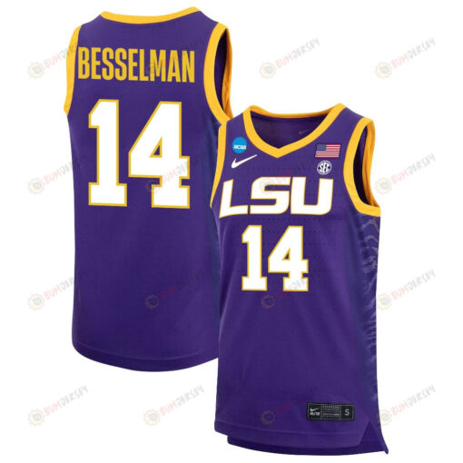 Izzy Besselman 14 LSU Tigers 2023 NCAA Basketball Jersey - Purple