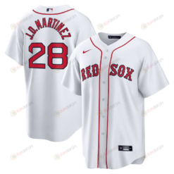 J.D. Martinez 28 Boston Red Sox Home Men Jersey - White