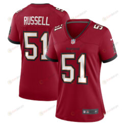 J.J. Russell Tampa Bay Buccaneers Women's Game Player Jersey - Red