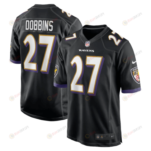 J.K. Dobbins 27 Baltimore Ravens Game Jersey - Black