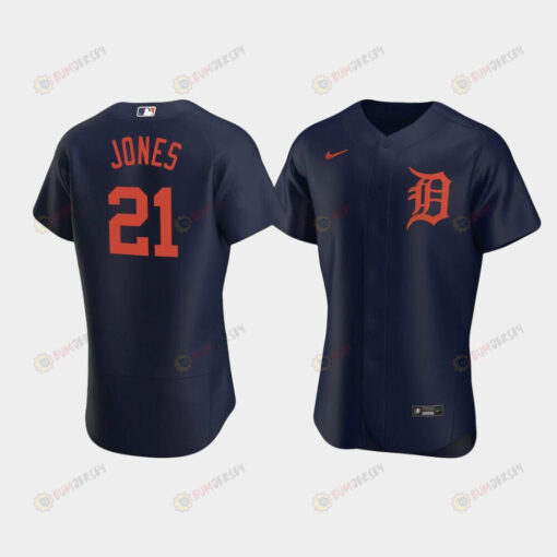 JaCoby Jones 21 Detroit Tigers Navy Alternate Jersey Jersey