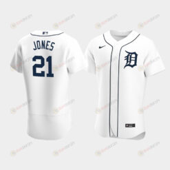 JaCoby Jones 21 Detroit Tigers White Home Jersey Jersey