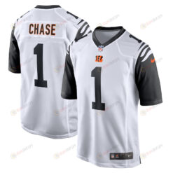 Ja'Marr Chase 1 Cincinnati Bengals Alternate Game Player Jersey - White