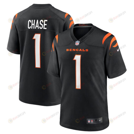 Ja'Marr Chase 1 Cincinnati Bengals Game Jersey - Black