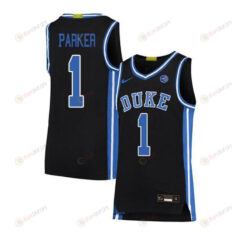 Jabari Parker 1 Duke Blue Devils Elite Basketball Men Jersey - Black