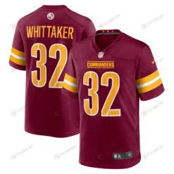 Jace Whittaker 32 Washington Commanders Game Men Jersey - Burgundy