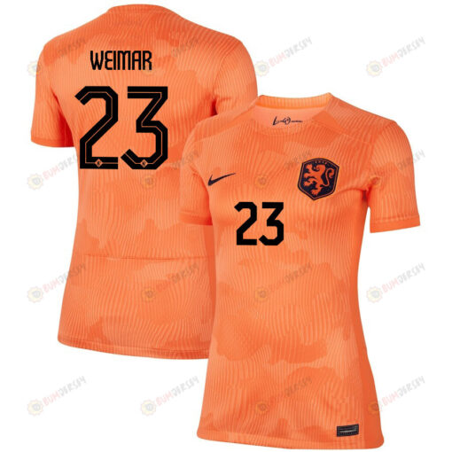 Jacintha Weimar 23 Netherlands Women's National Team 2023-24 World Cup Home Women Jersey