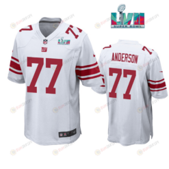 Jack Anderson 77 New York Giants Super Bowl LVII Super Bowl LVII White Men's Jersey