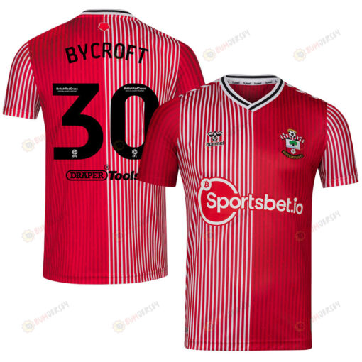 Jack Bycroft 30 Southampton FC 2023/24 Home Men Jersey - Red