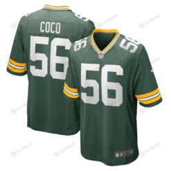 Jack Coco Green Bay Packers Game Player Jersey - Green
