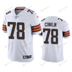 Jack Conklin Cleveland Browns White Vapor Limited Jersey