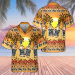 Jack Daniel Wine 3D Printed Hawaiian Shirt