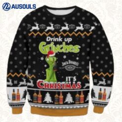 Jack Daniel'S Drink Up Grinch Ugly Sweaters For Men Women Unisex