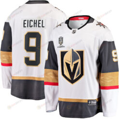 Jack Eichel 9 Vegas Golden Knights 2023 Stanley Cup Champions Patch Away Breakaway Player Jersey - White