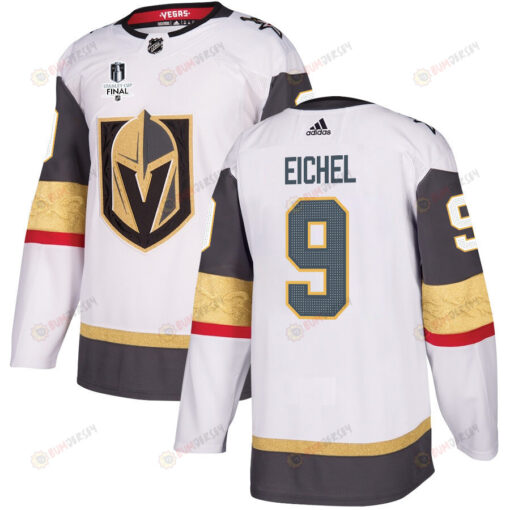 Jack Eichel 9 Vegas Golden Knights Stanley Cup 2023 Final Patch Away Breakaway Men Jersey - White