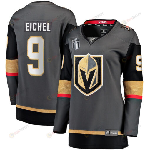 Jack Eichel 9 Vegas Golden Knights Women's 2023 Stanley Cup Final Alternate Breakaway Player Jersey - Black