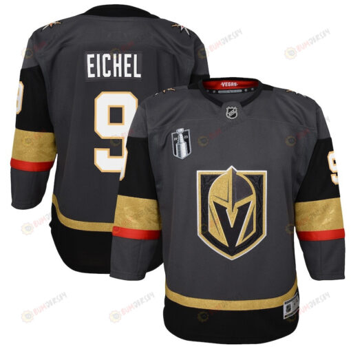 Jack Eichel 9 Vegas Golden Knights Youth 2023 Stanley Cup Final Alternate Jersey - Black