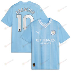 Jack Grealish 10 Manchester City 2023/24 Home Jersey - Sky Blue