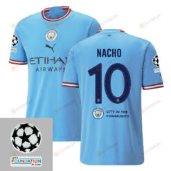 Jack Grealish 10 Manchester City UEFA 2023 Final Match Details Patch Badge - Home Jersey