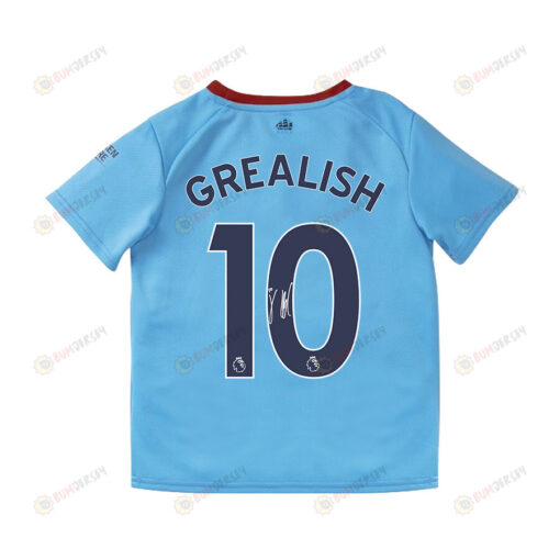 Jack Grealish 10 Signed Manchester City 2022/23 Hom Jersey - Youth