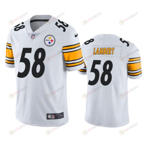 Jack Lambert 58 Pittsburgh Steelers White Vapor Limited Jersey