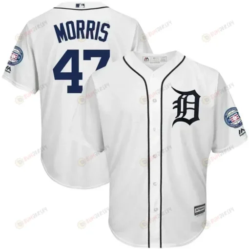 Jack Morris Detroit Tigers Hall Of Fame Induction Patch Cool Base Jersey - White