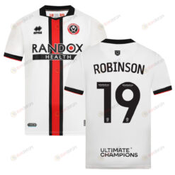 Jack Robinson 19 Sheffield United 2022-23 Away Jersey - White