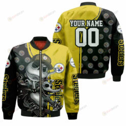 Jack Skellington Pittsburgh Steelers 3D Customized Pattern Bomber Jacket