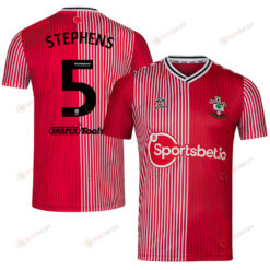 Jack Stephens 5 Southampton FC 2023/24 Home Men Jersey - Red