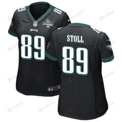 Jack Stoll 89 Philadelphia Eagles Super Bowl LVII Champions 2 Stars WoMen's Jersey - Black