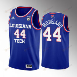 Jackie Moreland 44 Louisiana Tech Bulldogs Blue Jersey College Basketball Retired Number