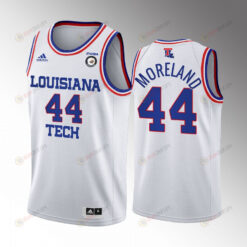 Jackie Moreland 44 Louisiana Tech Bulldogs Retired Number Uniform Jersey College Basketball White