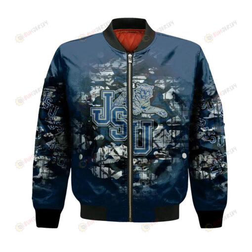 Jackson State Tigers Bomber Jacket 3D Printed Camouflage Vintage